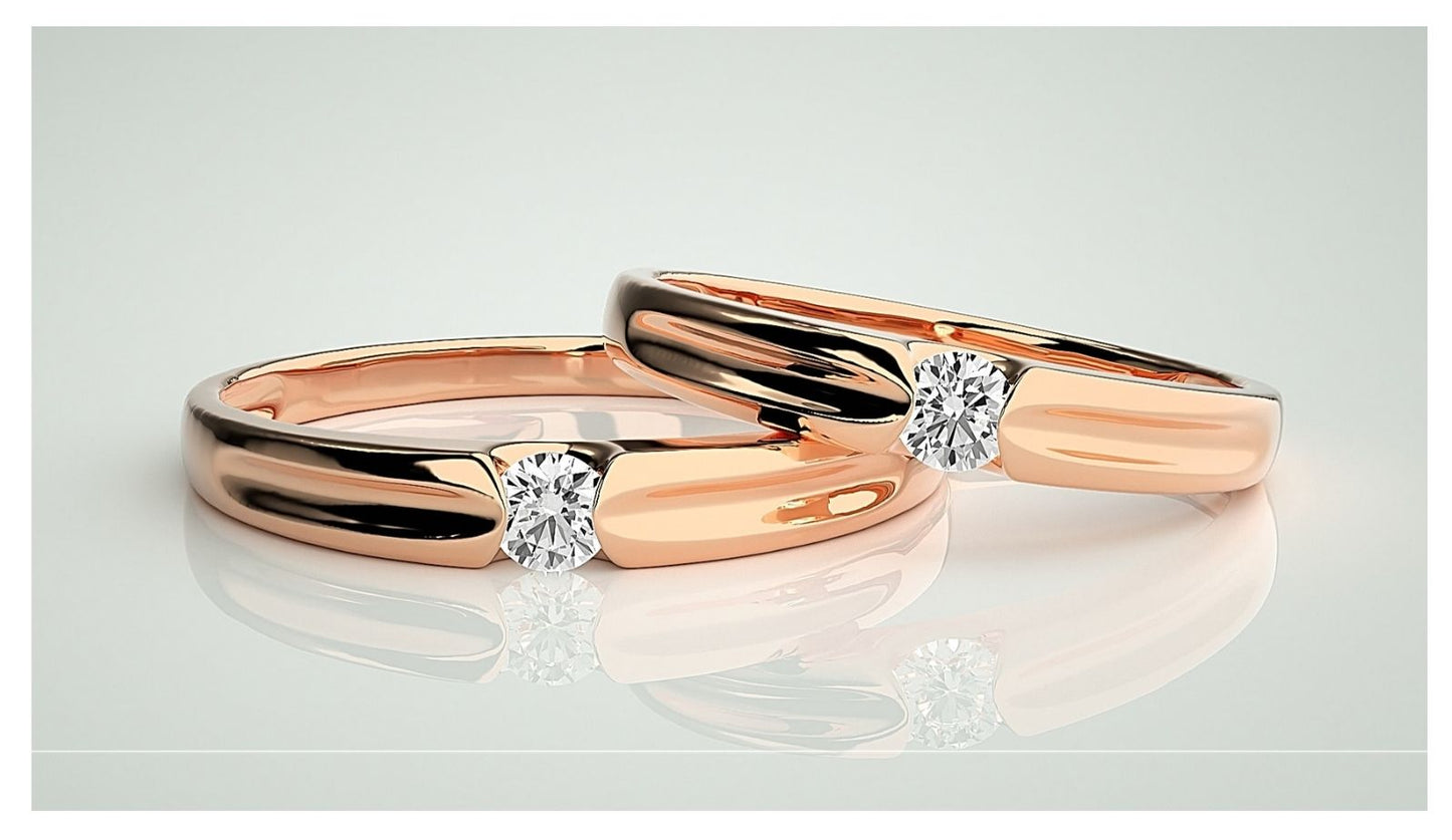 Couple Band Rings#174