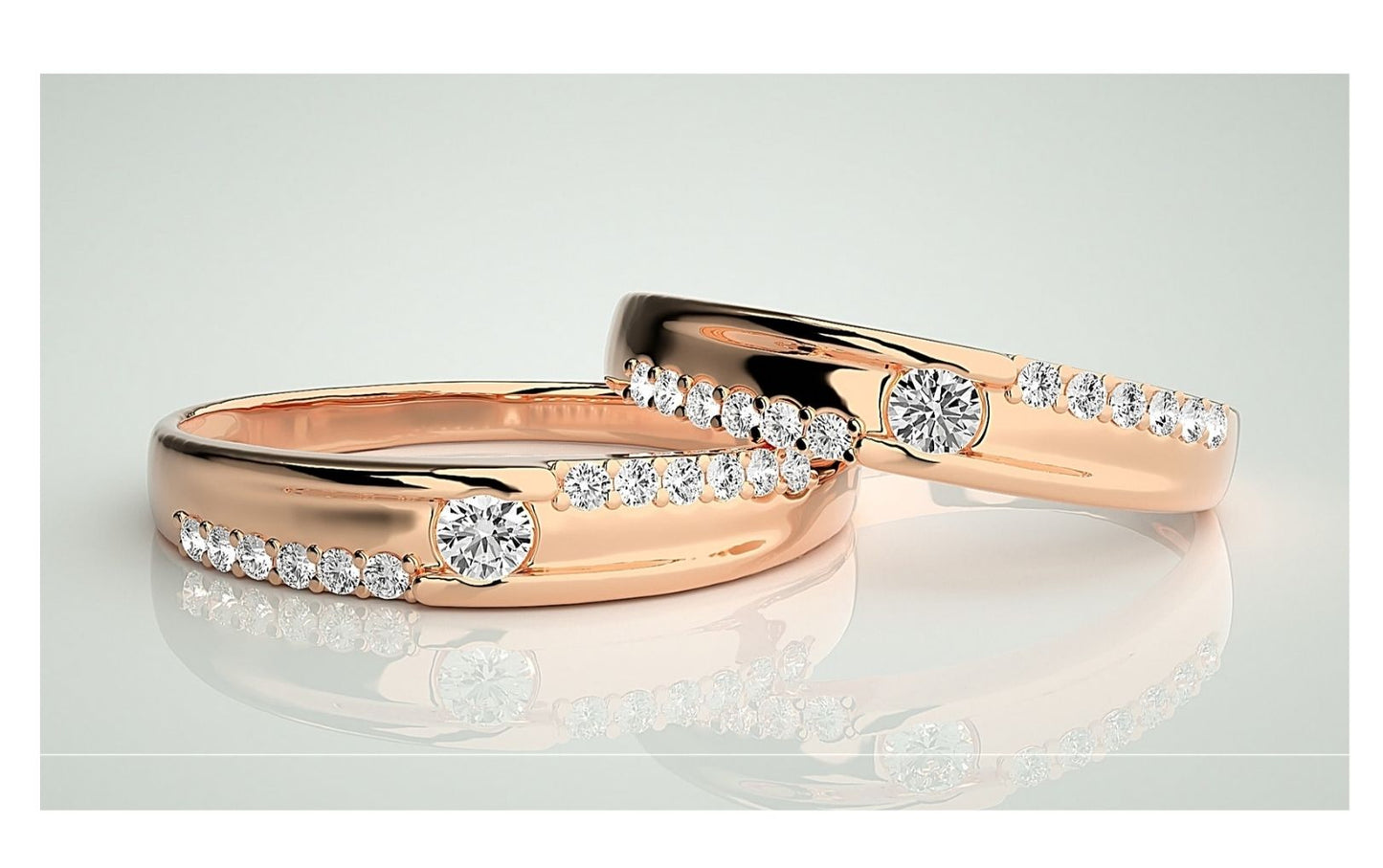 Couple Band Rings#176