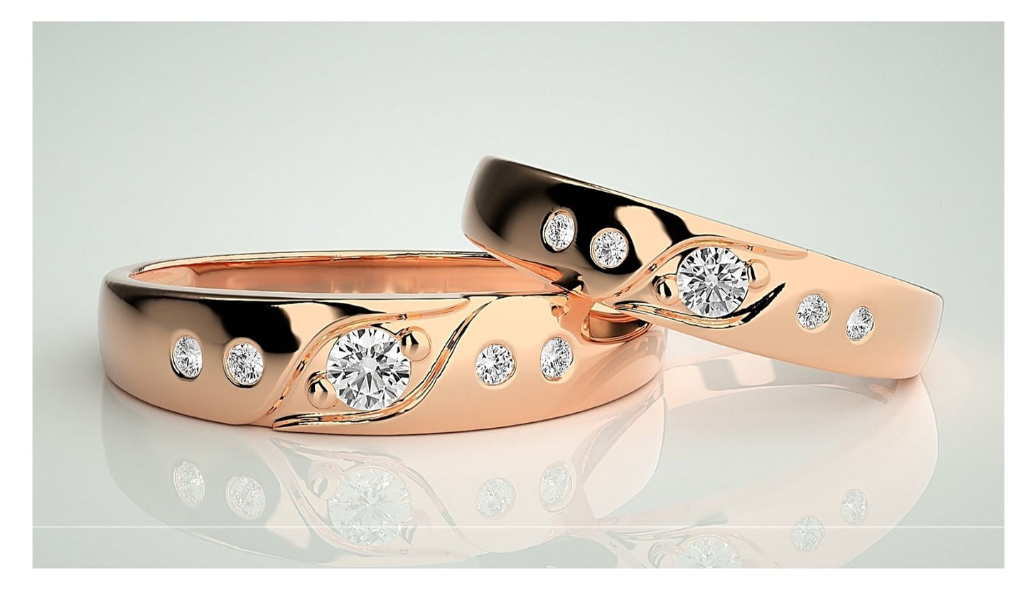 Couple Band Rings#178