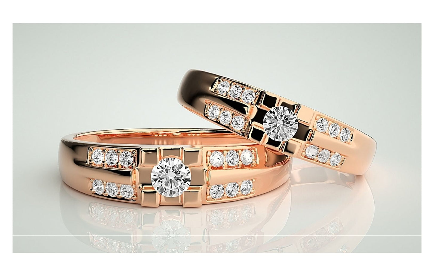 Couple Band Rings#182