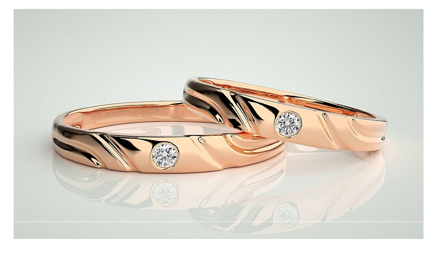 Couple Band Rings#184