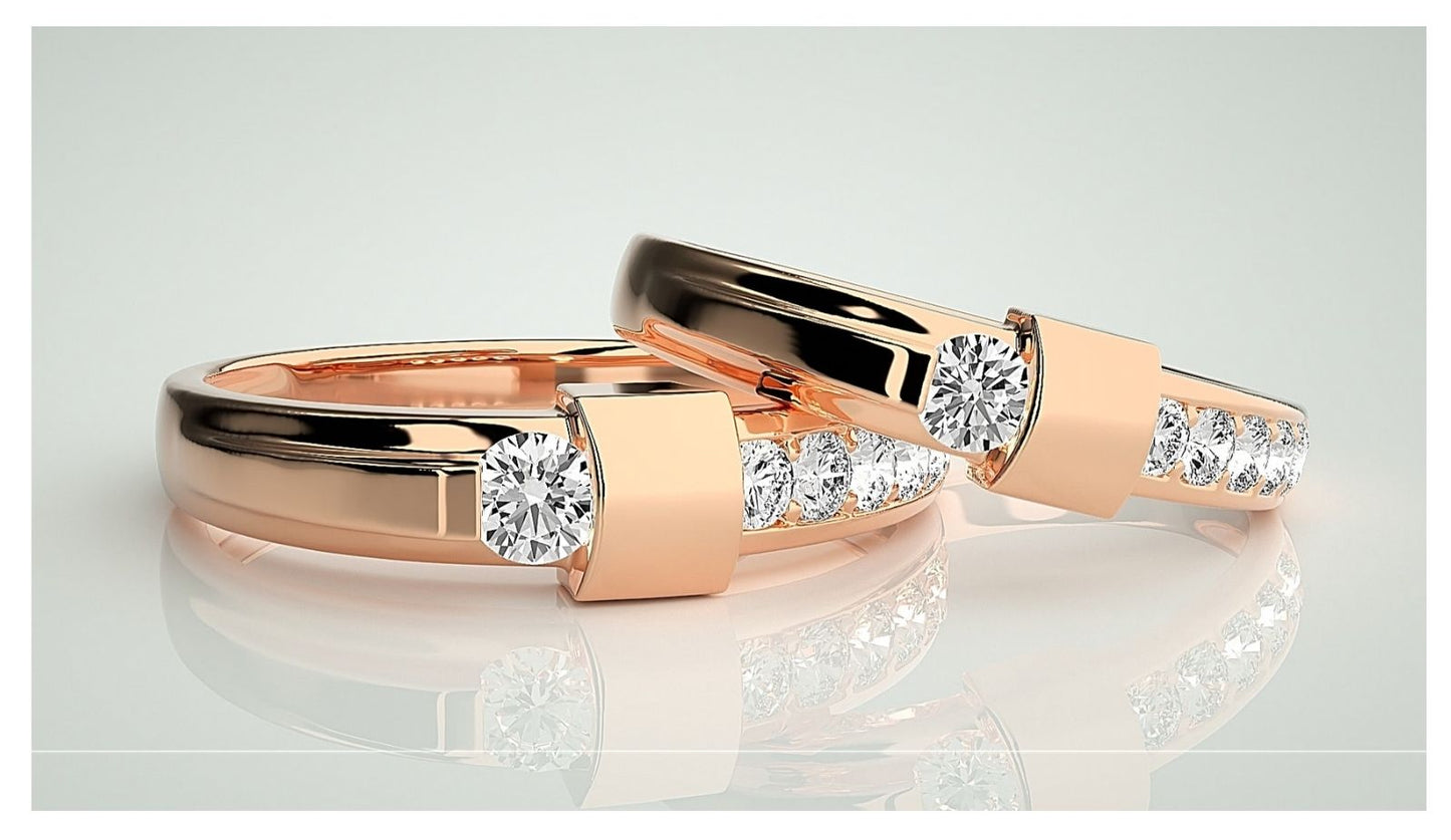 Couple Band Rings#186