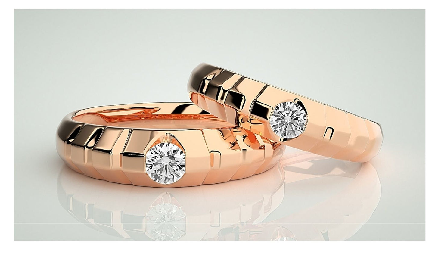 Couple Band Rings#187