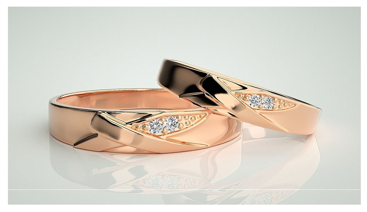 Couple Band Rings#189