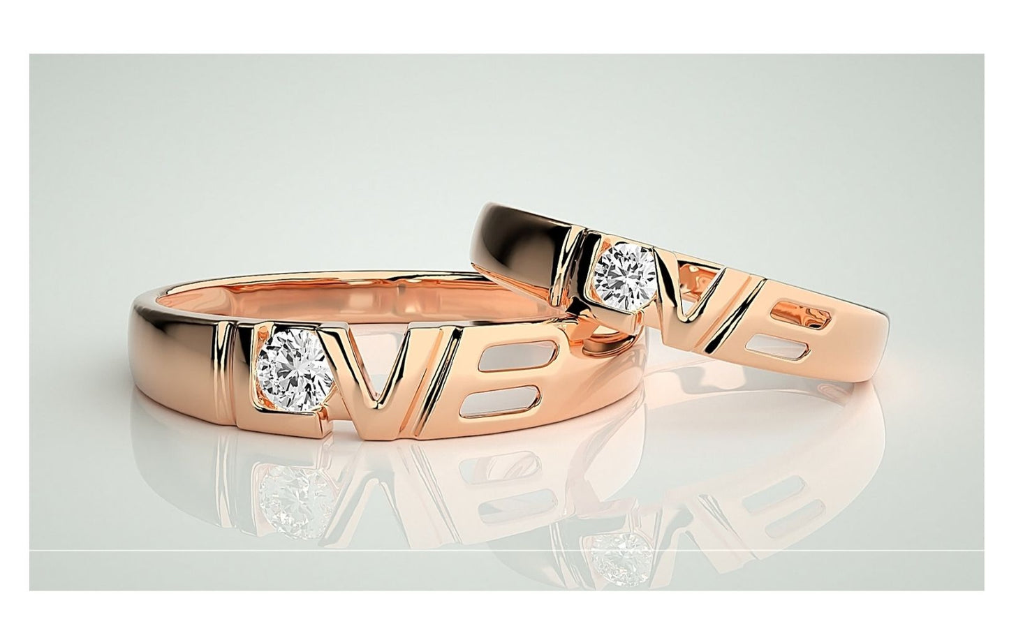 Couple Band Rings#191