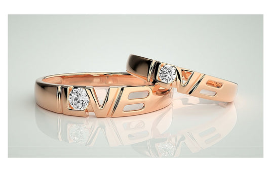Couple Band Rings#191