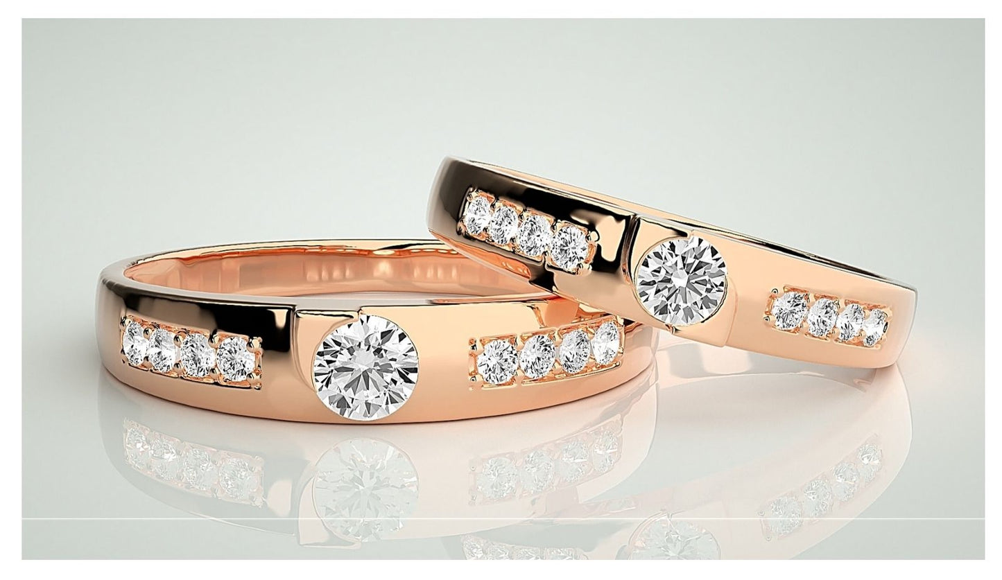 Couple Band Rings#192