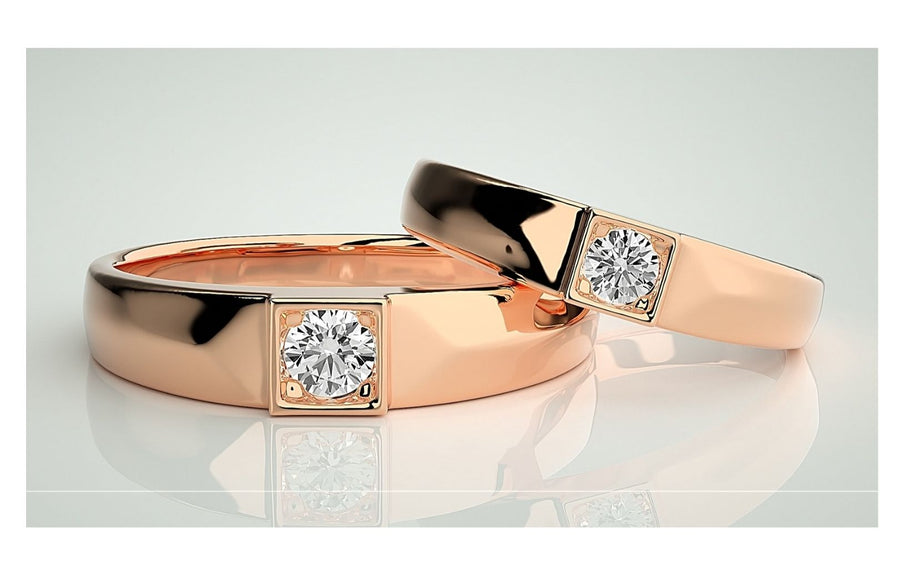 Couple Band Rings#194