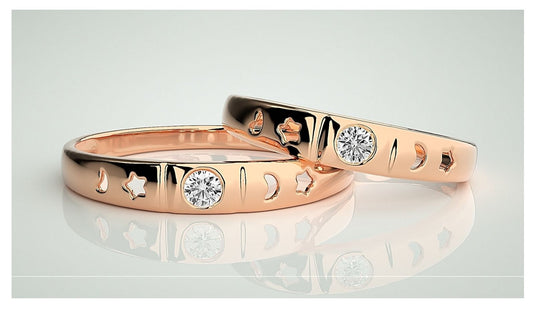 Couple Band Rings#195
