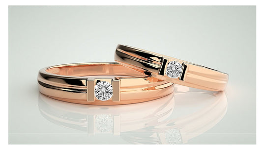 Couple Band Rings#196