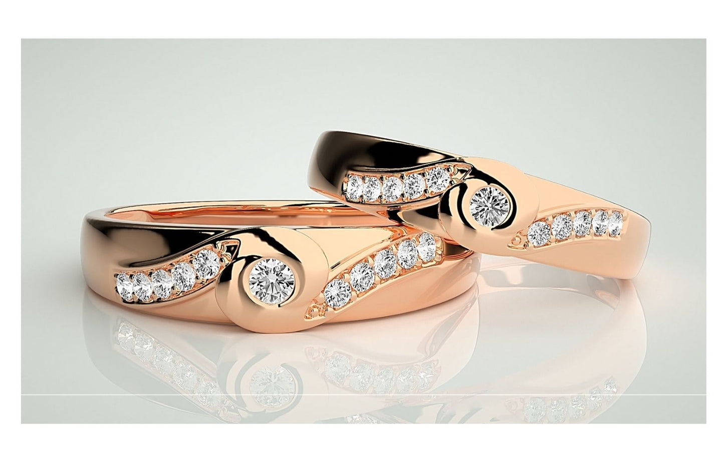 Couple Band Rings#197