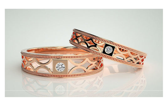Couple Band Rings#20