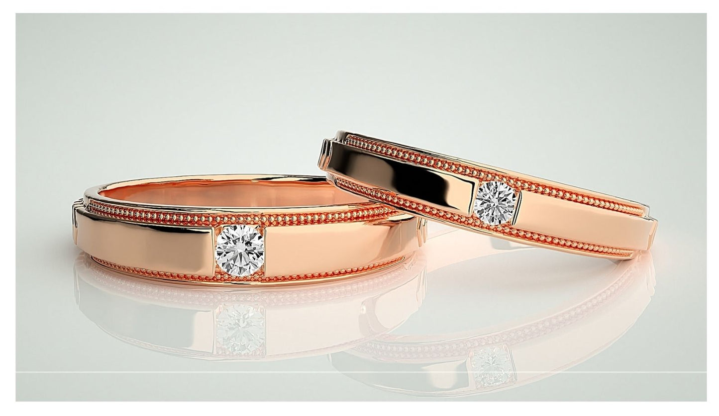 Couple Band Rings#21