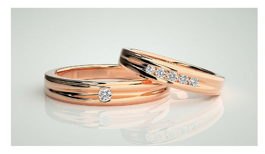 Couple Band Rings#27