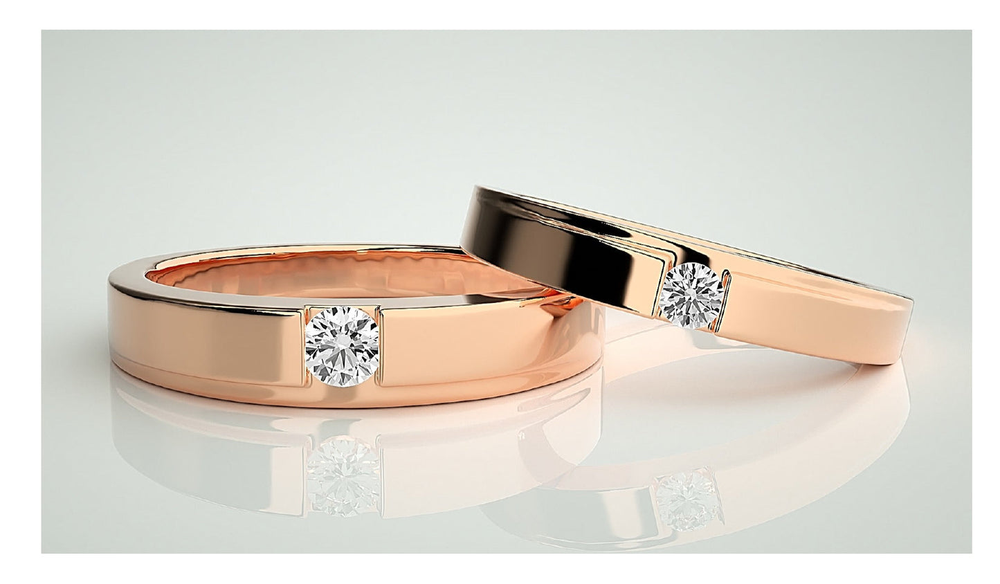 Couple Band Rings#29