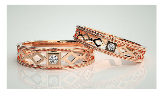 Couple Band Rings#32