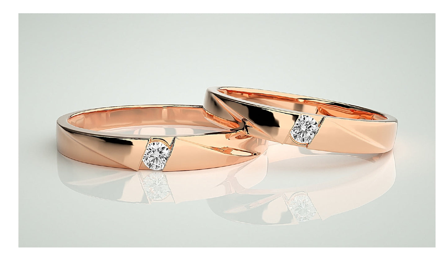 Couple Band Rings#35