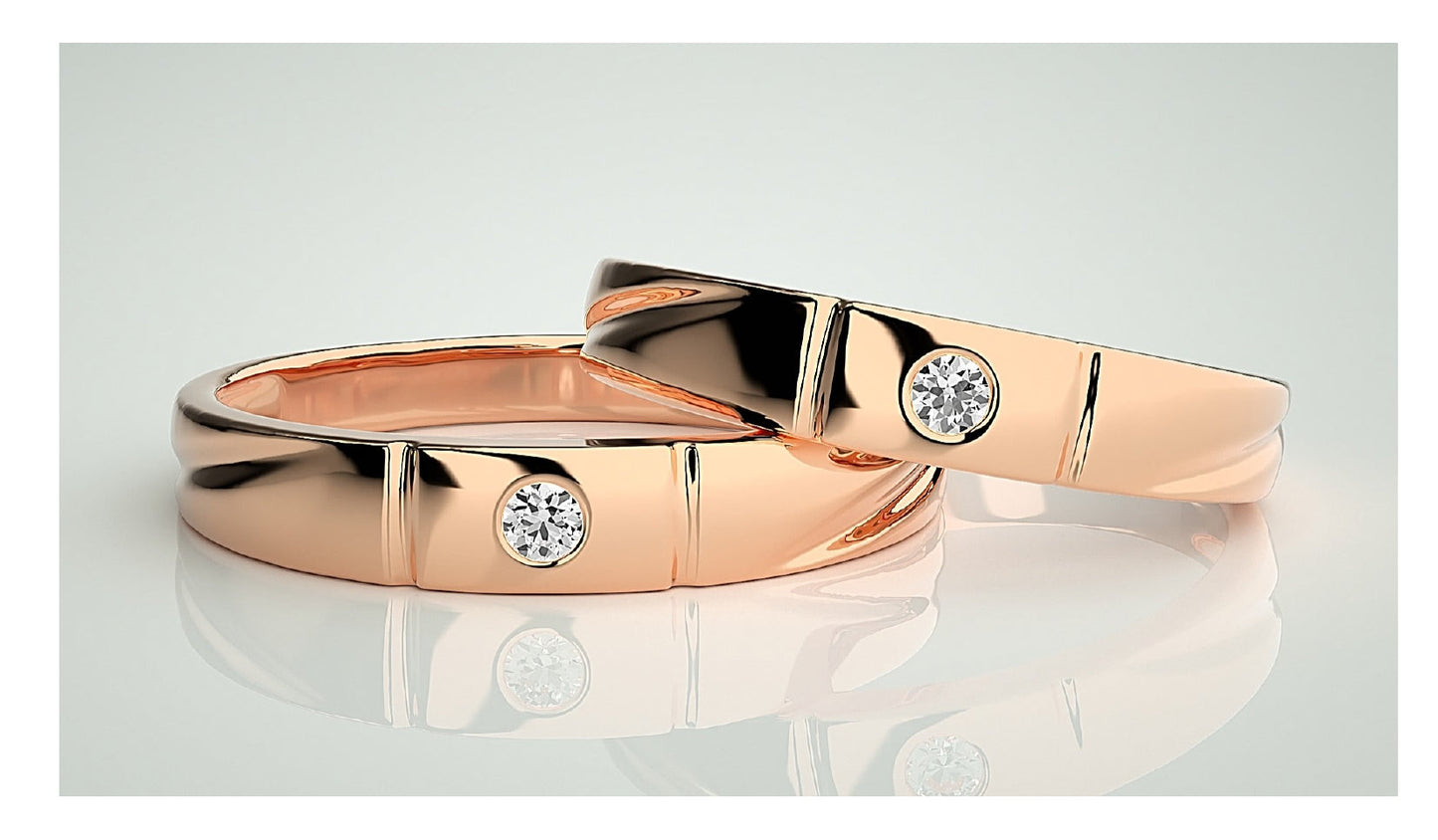 Couple Band Rings#36