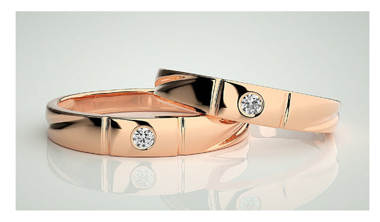 Couple Band Rings#36