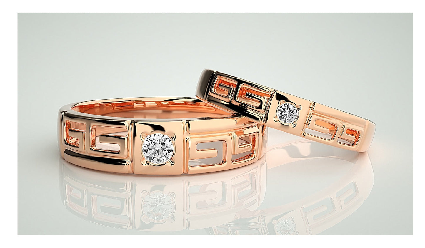 Couple Band Rings#37