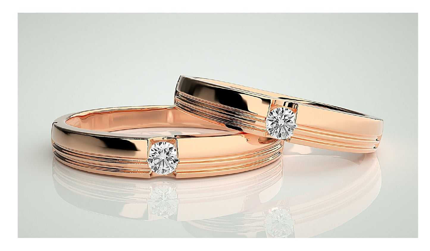 Couple Band Rings#38