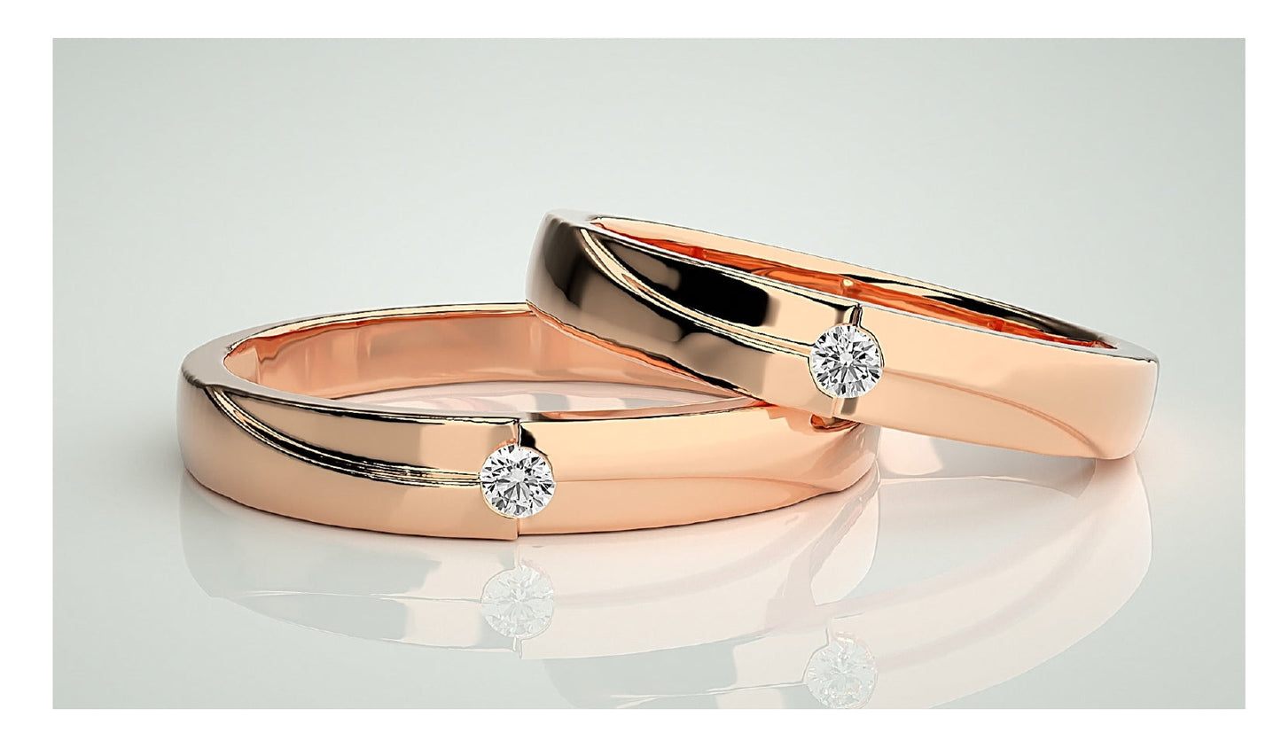 Couple Band Rings#39