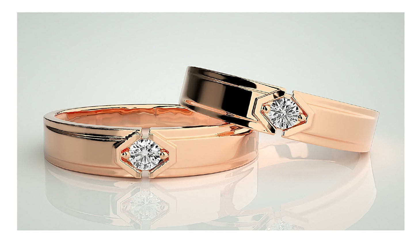 Couple Band Rings#41