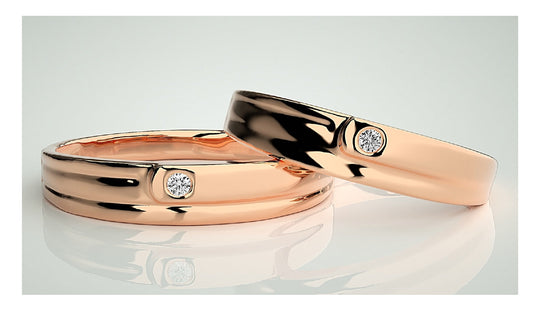 Couple Band Rings#42