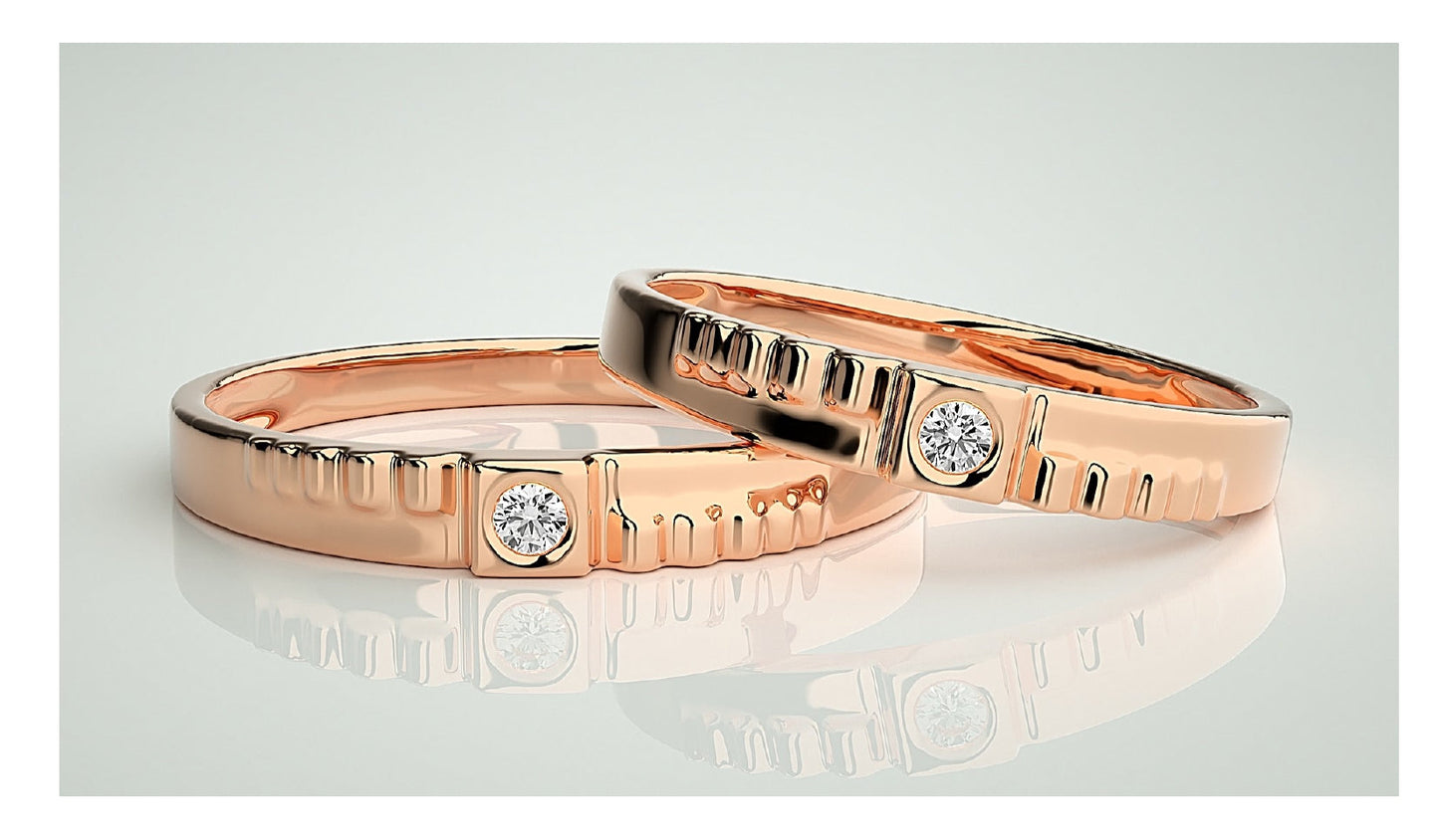 Couple Band Rings#43