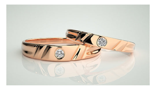 Couple Band Rings#45