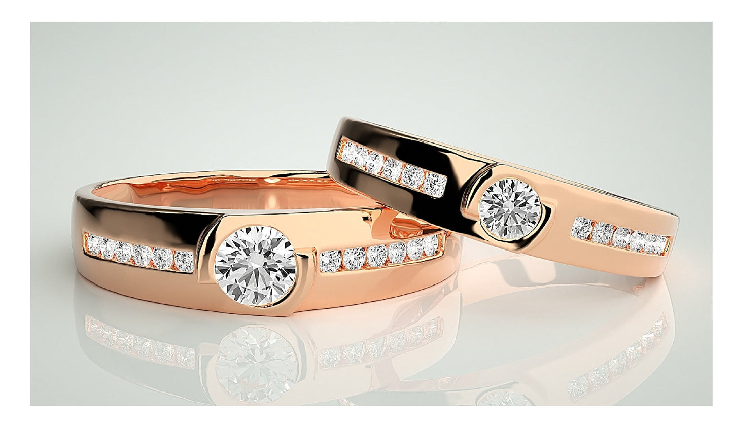 Couple Band Rings#46
