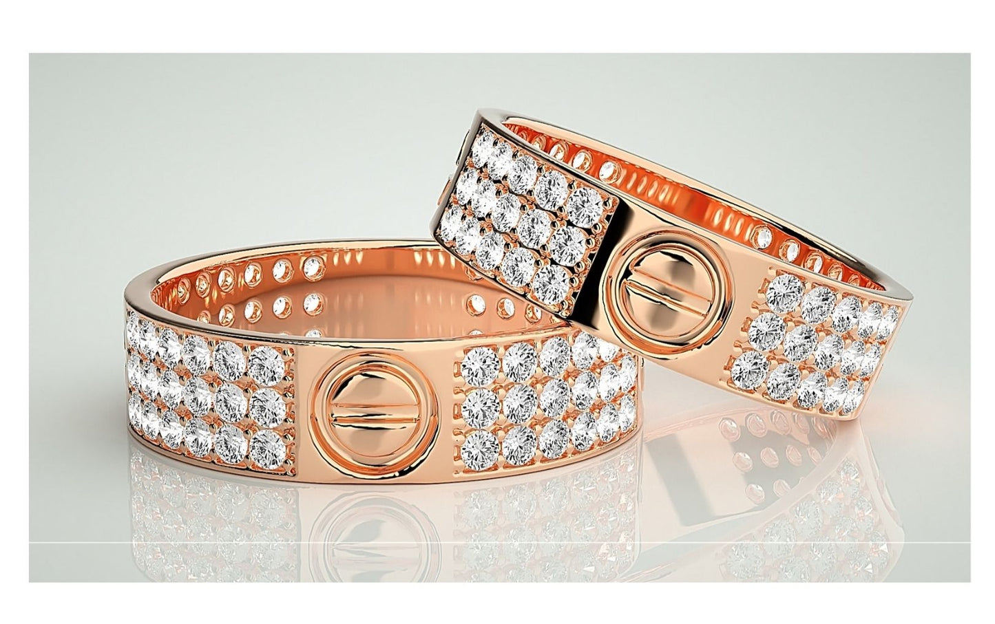 Couple Band Rings#05