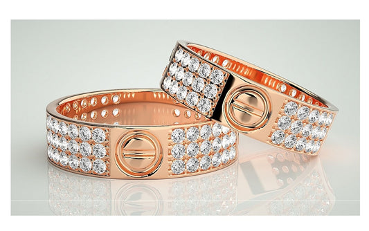 Couple Band Rings#05