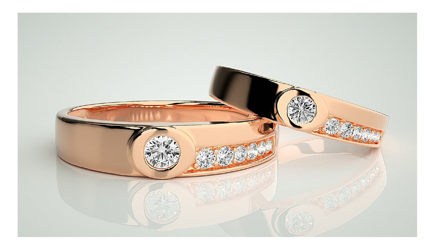 Couple Band Rings#50