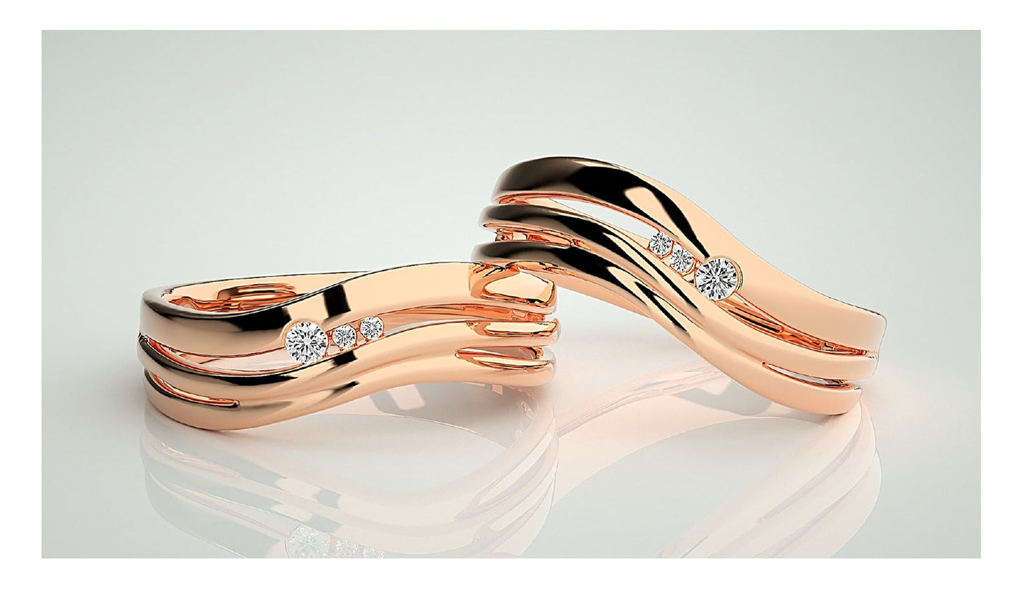 Couple Band Rings#54