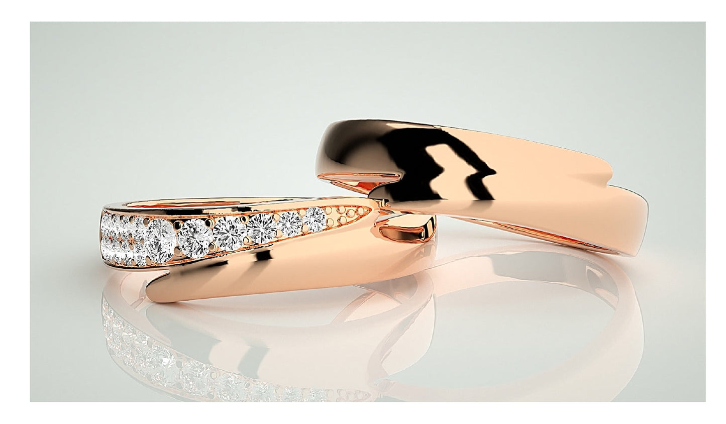 Couple Band Rings#57