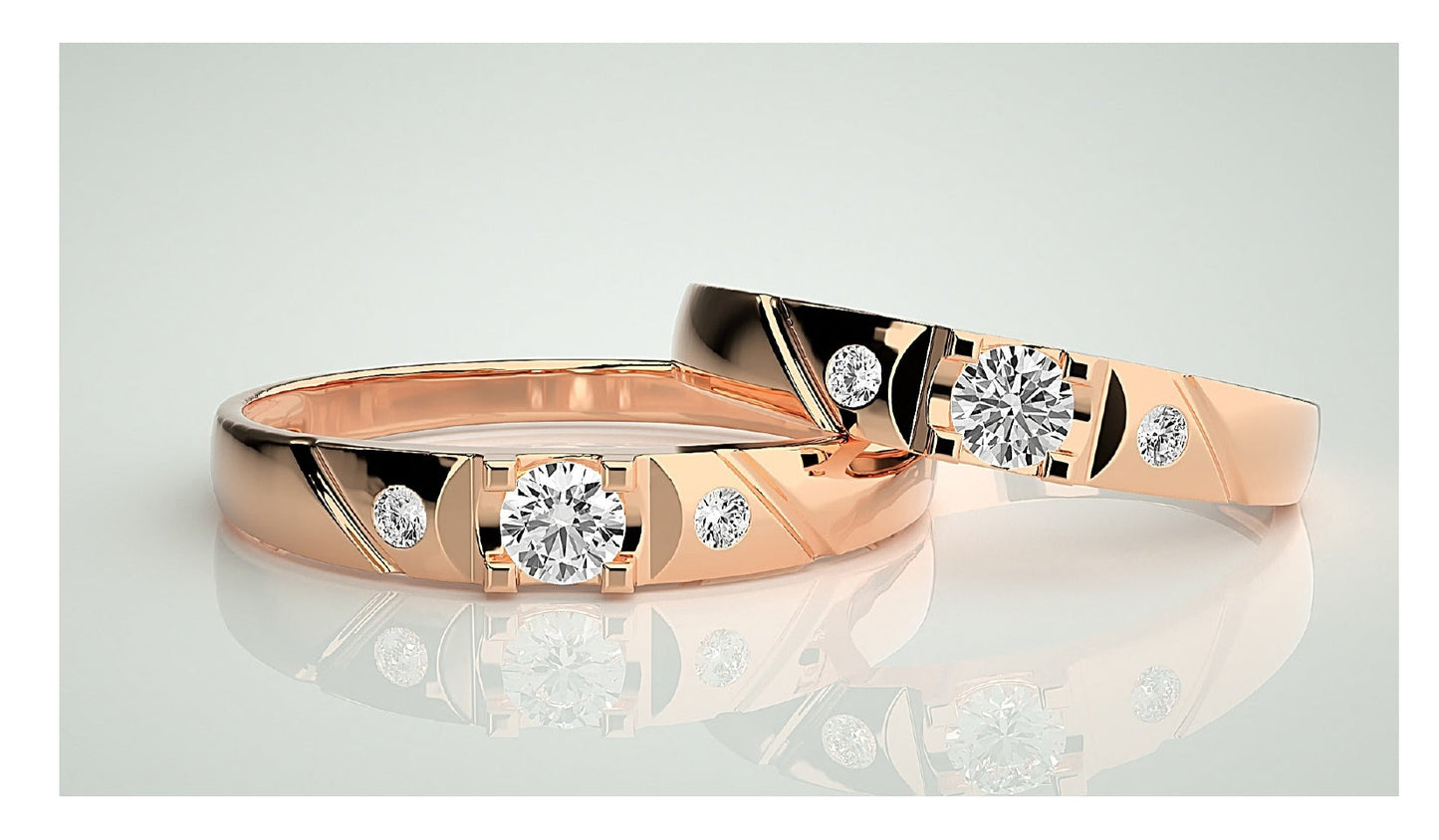 Couple Band Rings#58