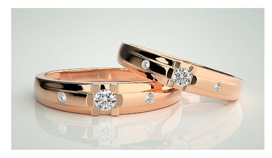 Couple Band Rings#60