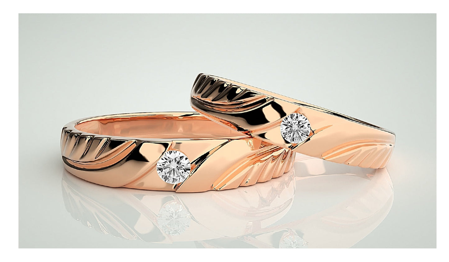 Couple Band Rings#61