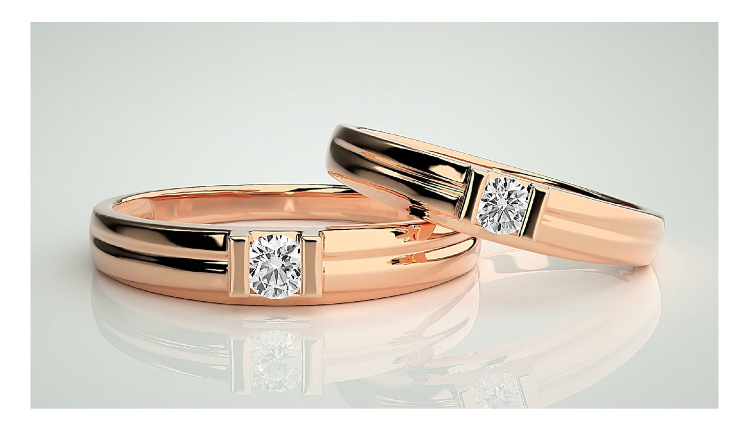 Couple Band Rings#62