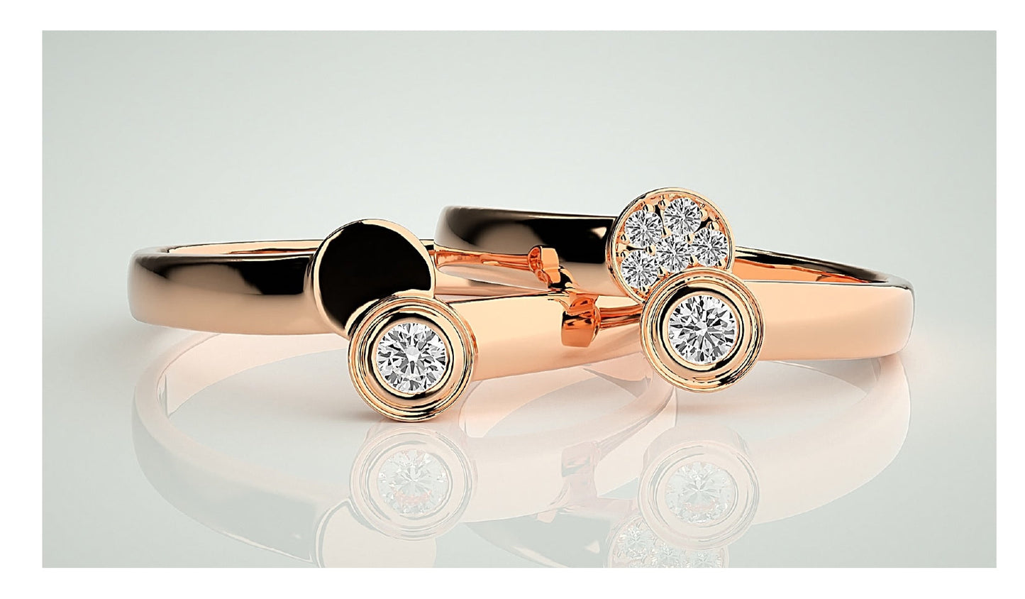 Couple Band Rings#64