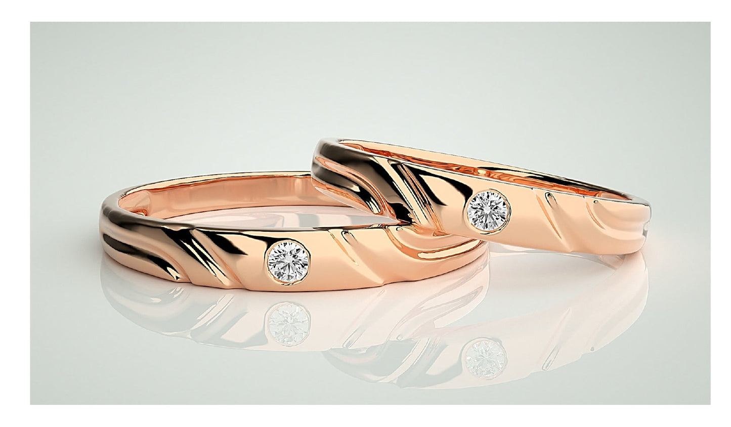 Couple Band Rings#65