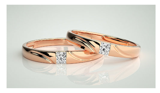 Couple Band Rings#66