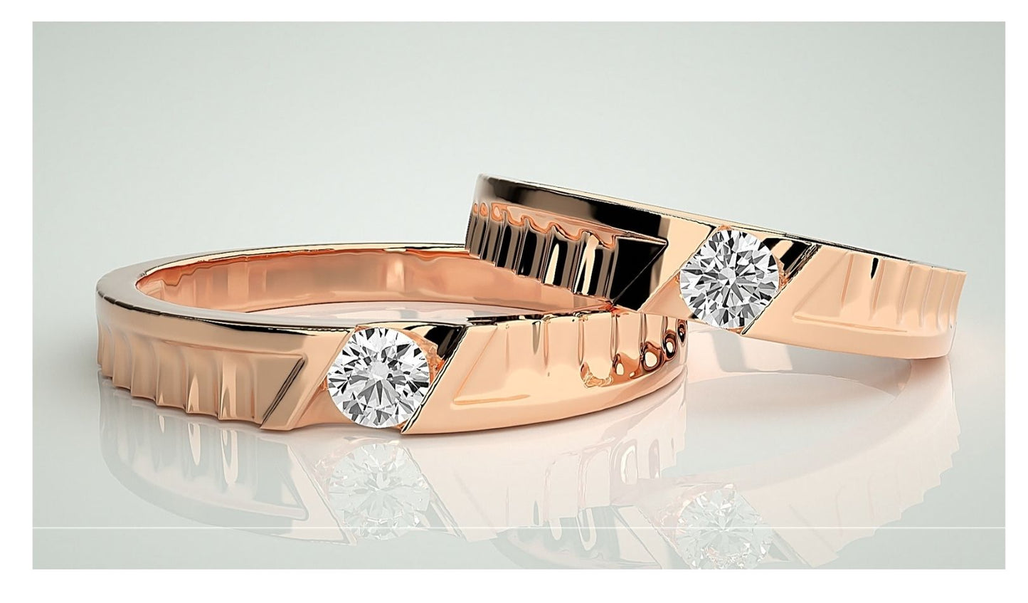 Couple Band Rings#07