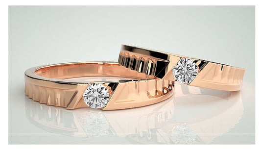Couple Band Rings#07