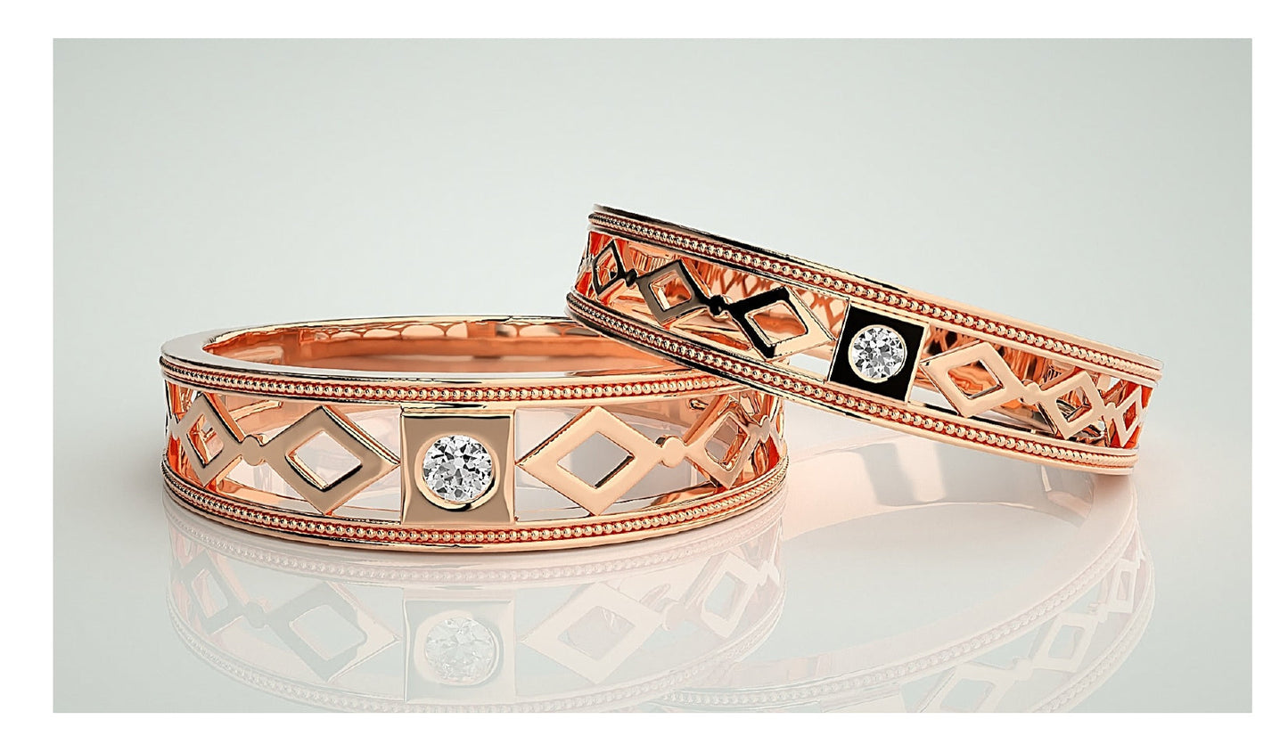 Couple Band Rings#71