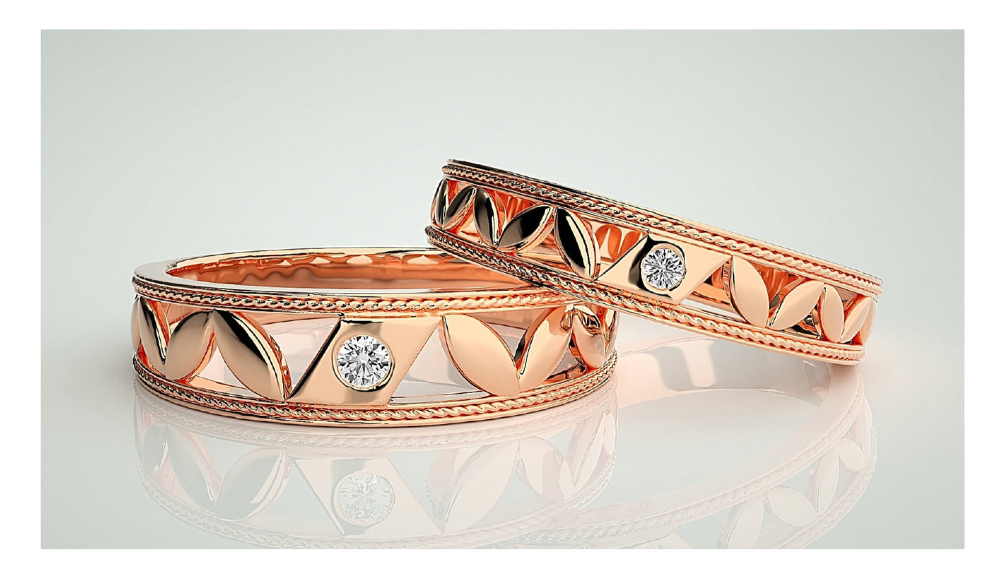 Couple Band Rings#72
