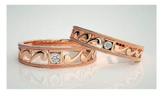 Couple Band Rings#73