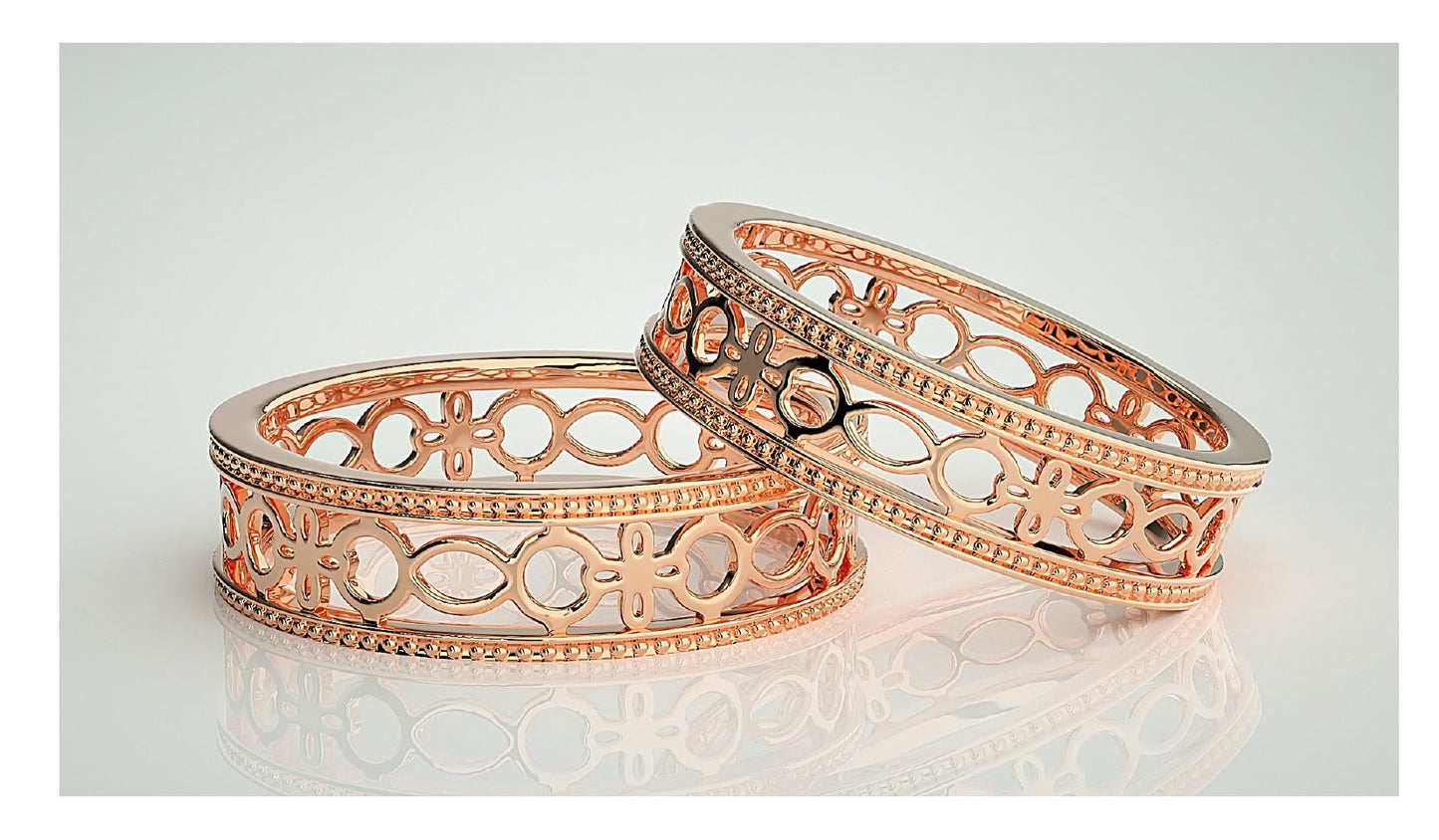 Couple Band Rings#74