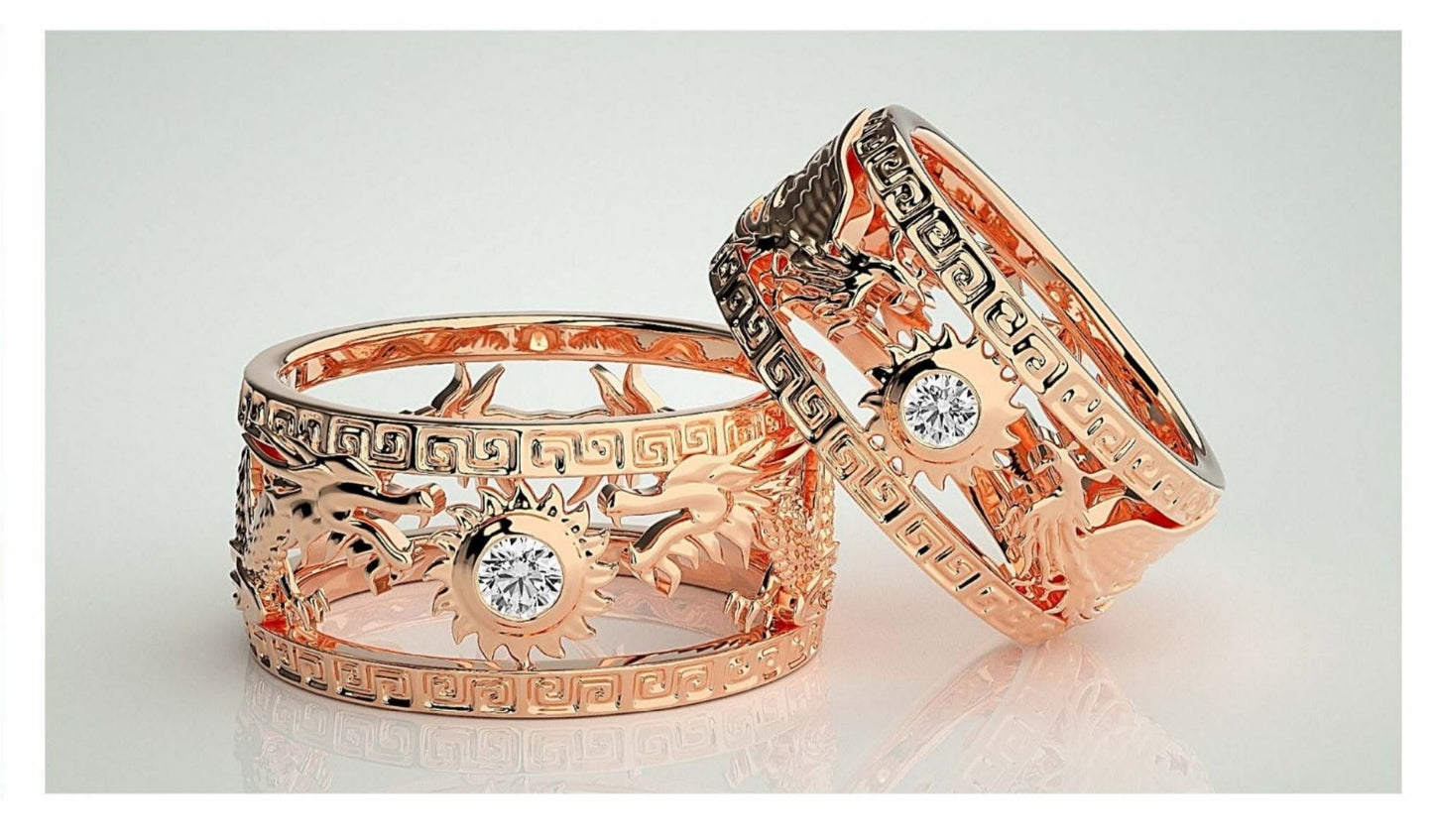 Couple Band Rings#76